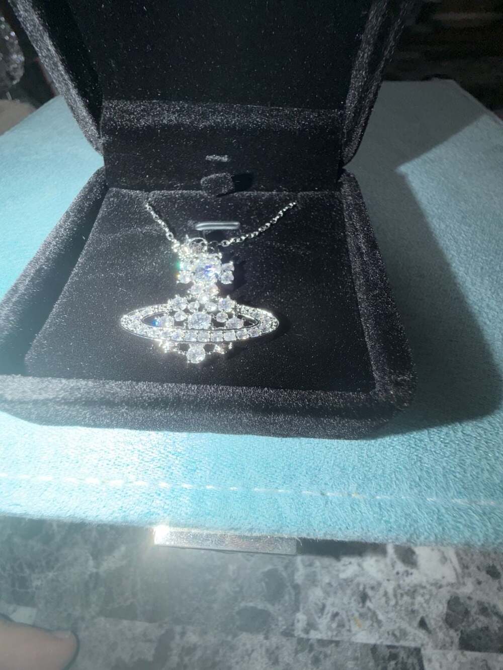 Vivienne Westwood Valentina Orb Moissanite Pendant Necklace